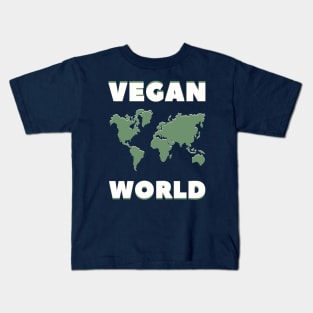 (Map of the) VEGAN WORLD Kids T-Shirt